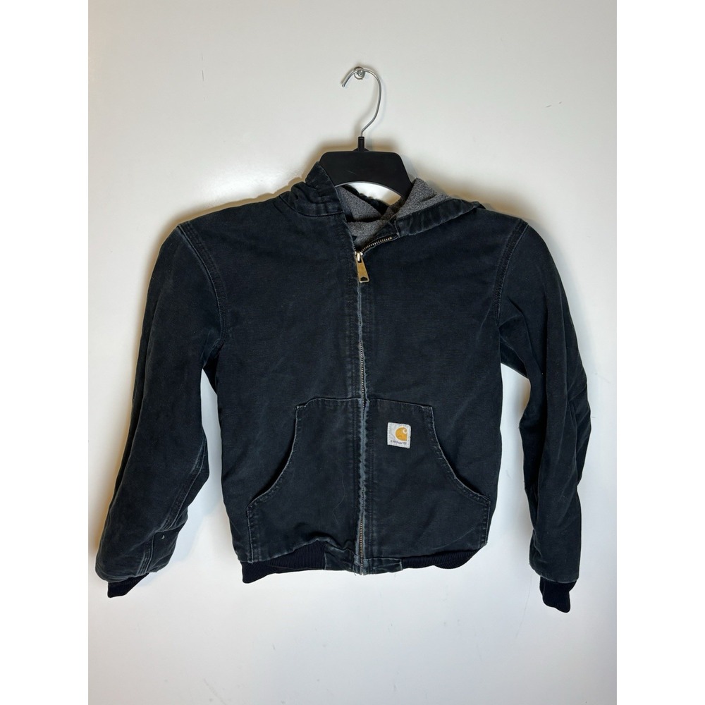 Carhartt Jackets Boys' LG (10/12) Duck Active Fleece Lined Jacket YYJ158BL